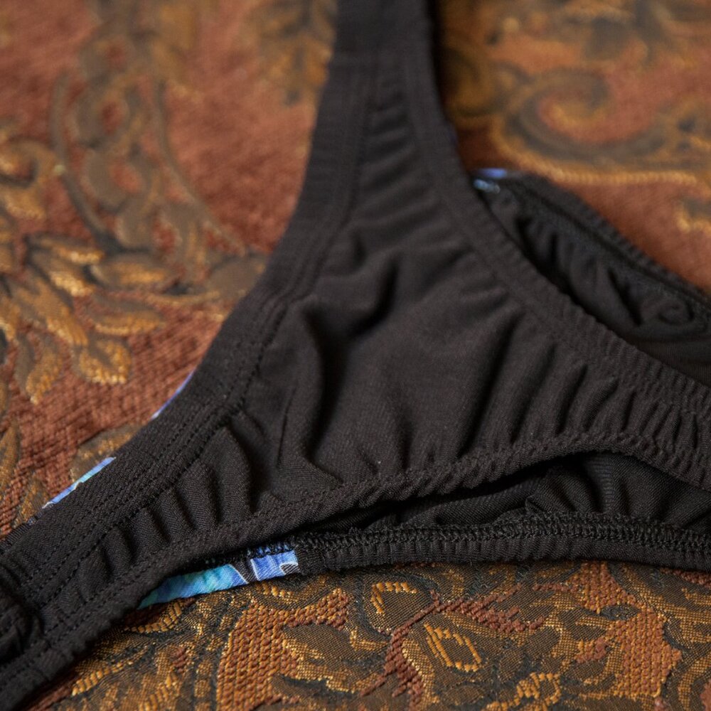 Mens Split Fabric 1in Sides Thong Handmade - Picture 6 of 6